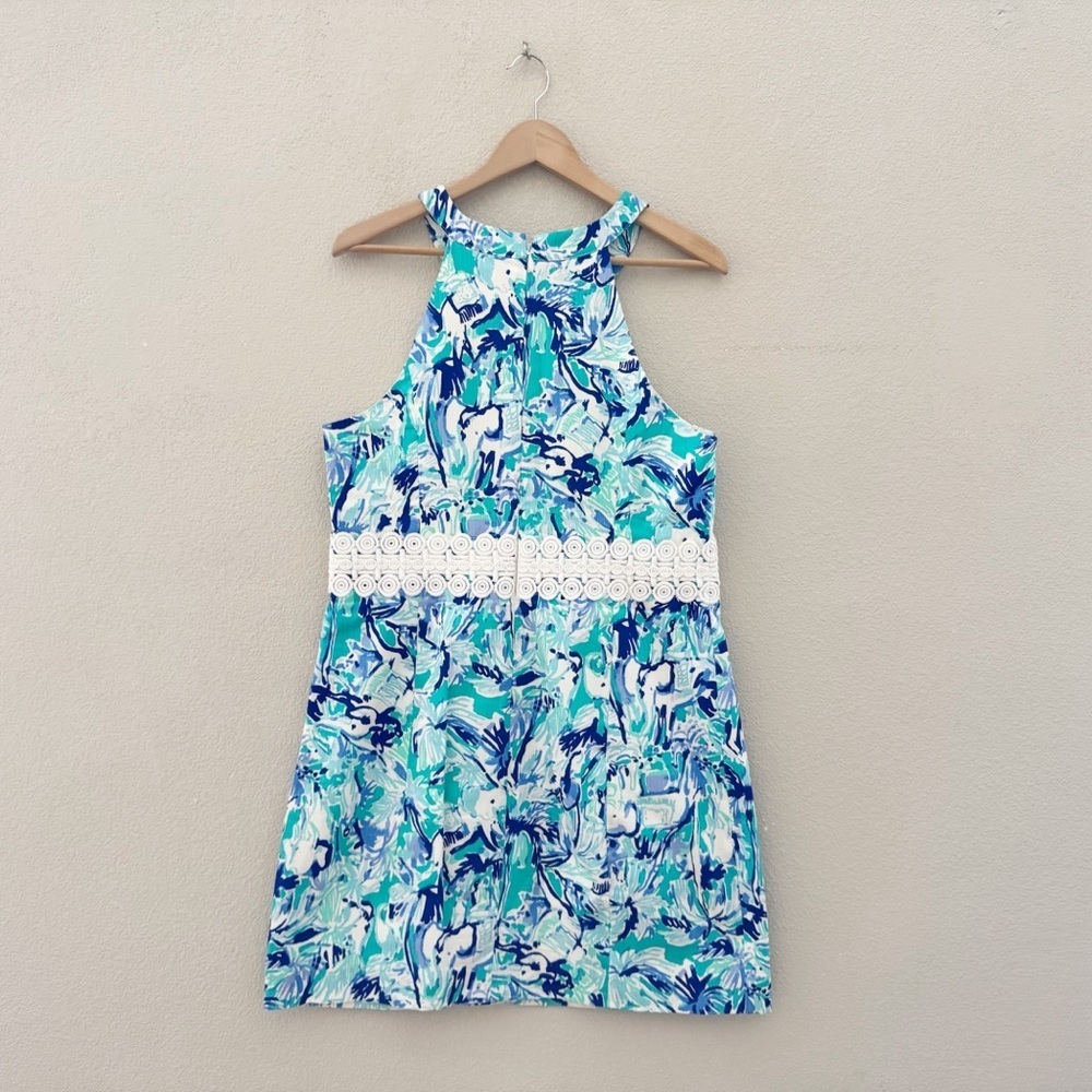 Lilly Pulitzer Ashlyn Shift Dress 14 Elephant Appeal Classic Resort Vacation NWT - Picture 6 of 14